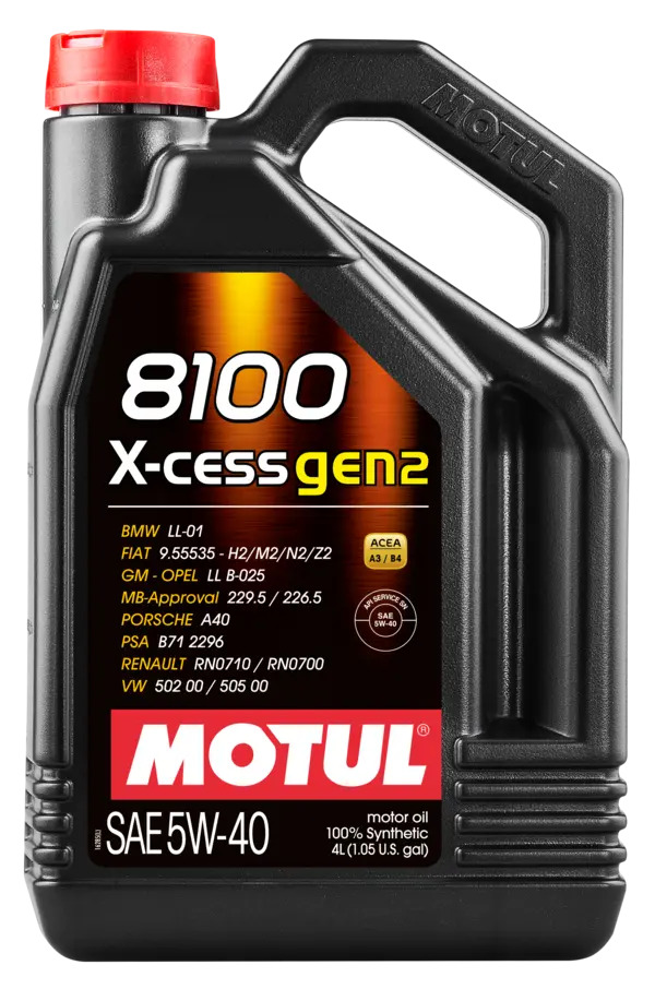 Motul 8100 X-Cess Gen2 5W-40, 4l Украина